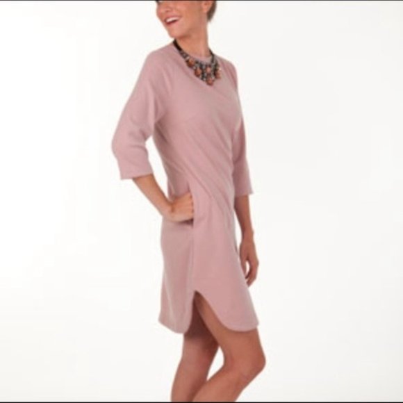 Jada Shift dress by Ellen Negoshian in Blush with Necklace NWT - XS - Picture 2 of 7